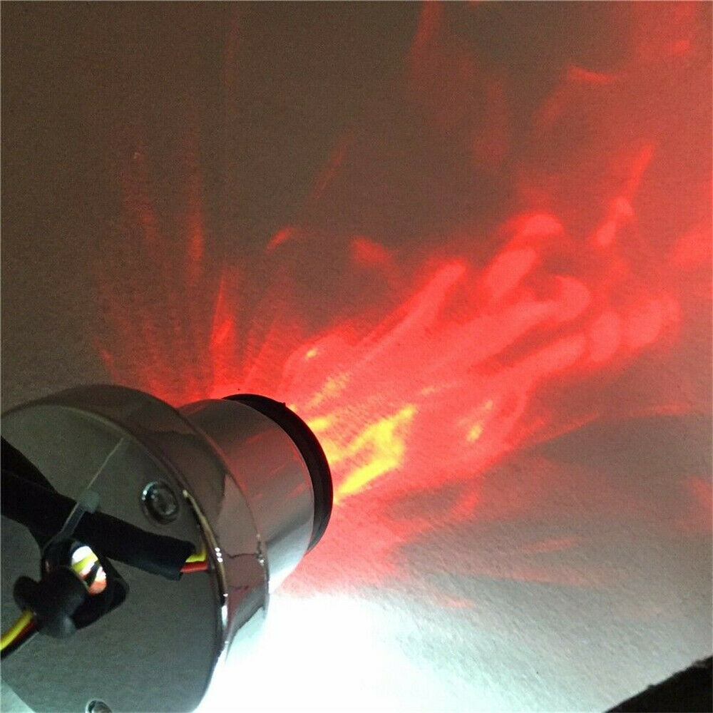 Black Lid Chrome Custom Tail Brake Light For Bobber Chopper Cruiser Street Bike