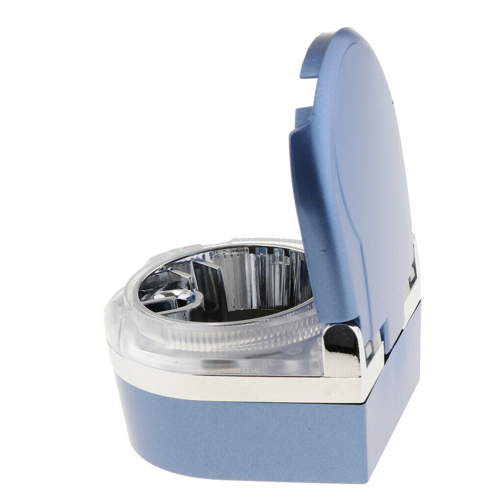 Blue Smokeless Cup Holder Car Truck  Ashtray with Blue LED Light