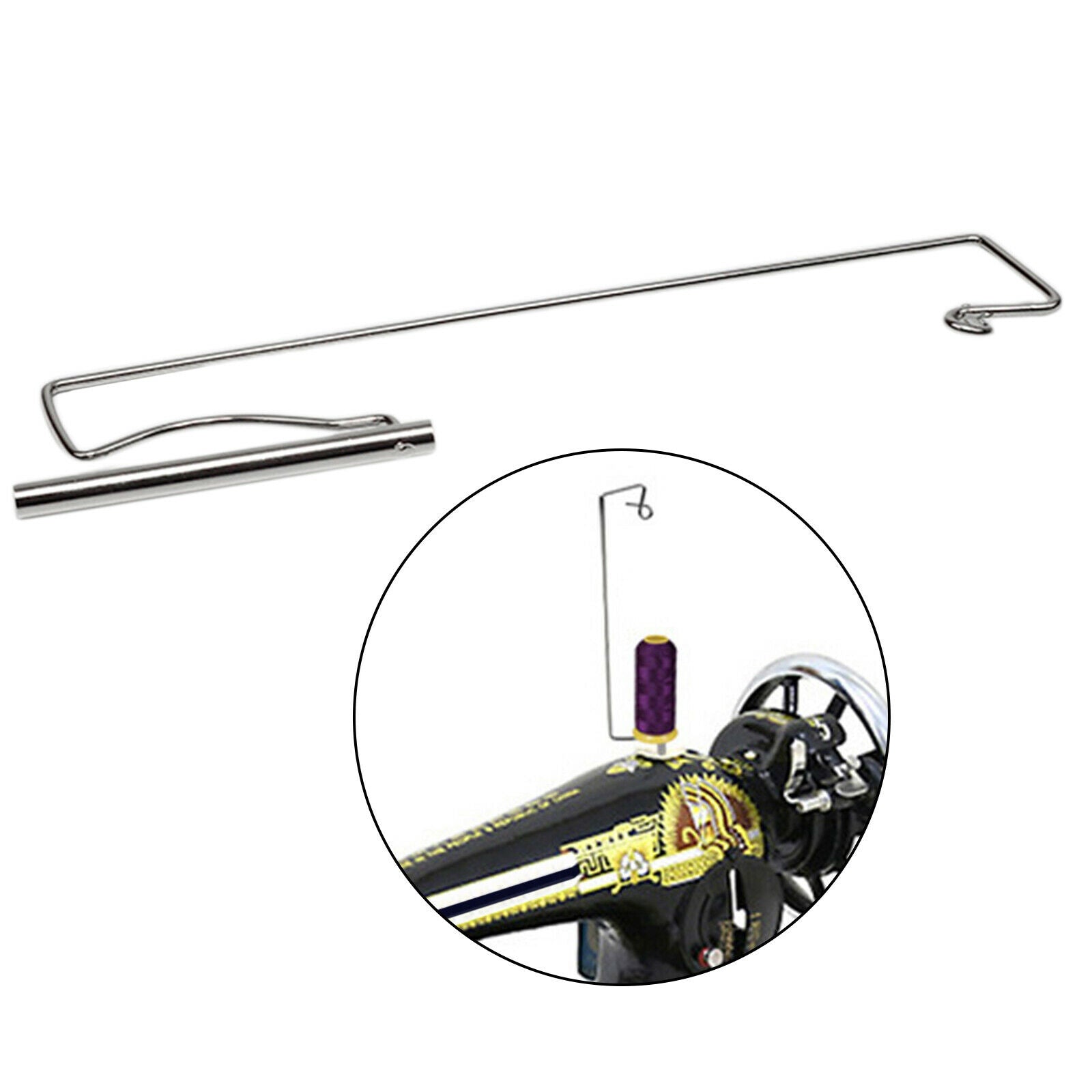 Sew Machine Spool Stand 23cm Quilting Repair Bobbins Holder Stainless Steel