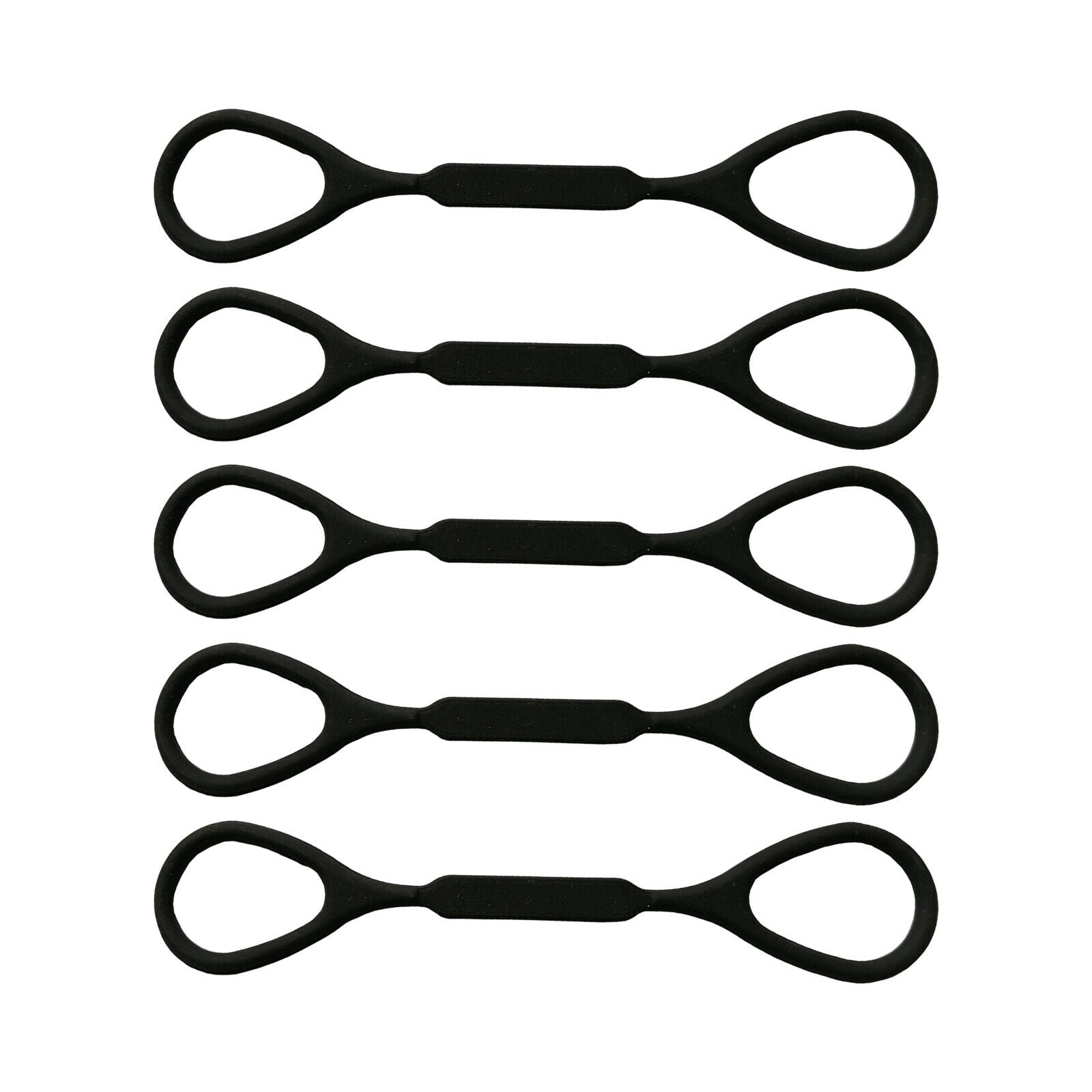 5x Black Silicone Rubber Trumpet Slide Stopper Musical Instrument Accessory