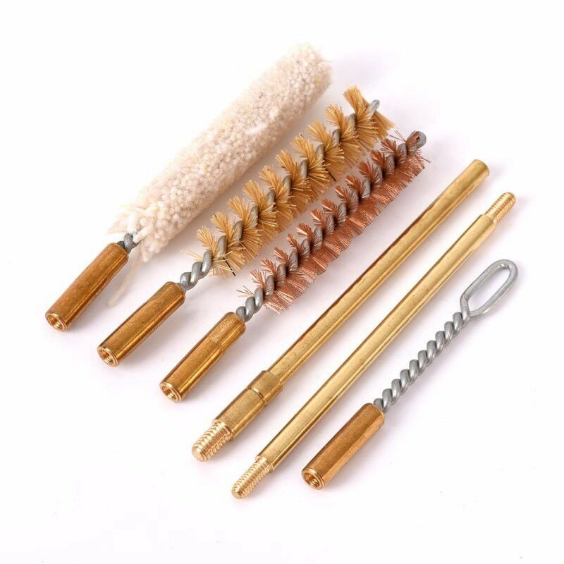 Cal.38/357/9mm Gun Cleaning Tool Kit Fits Universal Pistol for Hand 7pcs/set