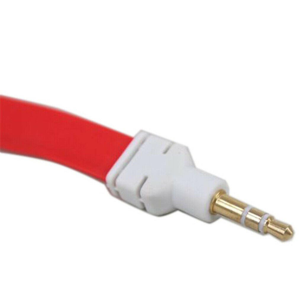 3.5mm   Male to Male Audio Cable Cord for Computer Mobile Phone Red