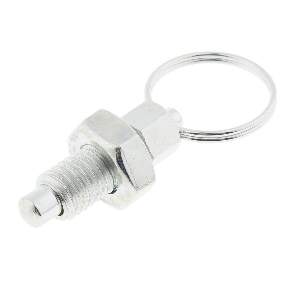 4Pcs Stainless Steel Non Lock-Out Indexing Plunger with Pull Ring M8