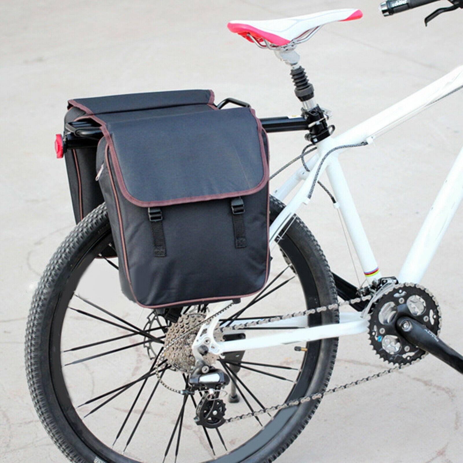 Portable Bicycle Panniers Bag Waterproof Rear Seat Bag Biking Cargo Bag