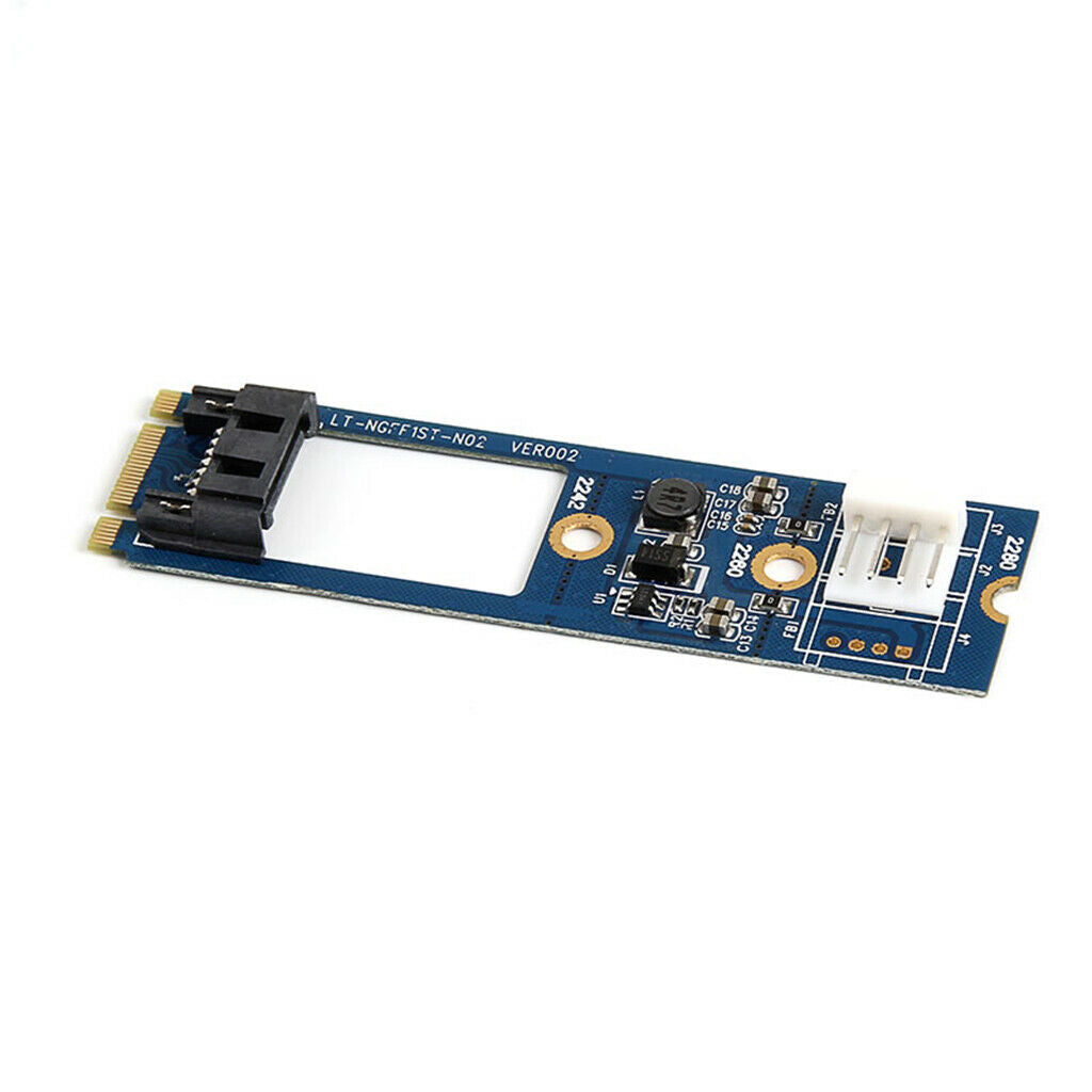 M.2 NGFF to SATA III SSD 7 Pin Adapter Converter Board Card PCB NGFF 4pin