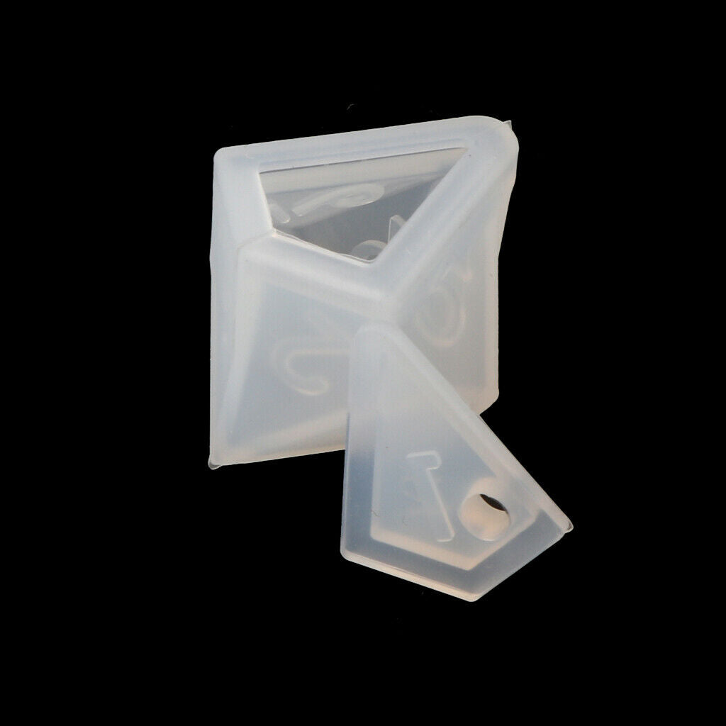 7 Shapes Dice Fillet Square Triangle Dice Mold Dice Digital Game Silicone Mould
