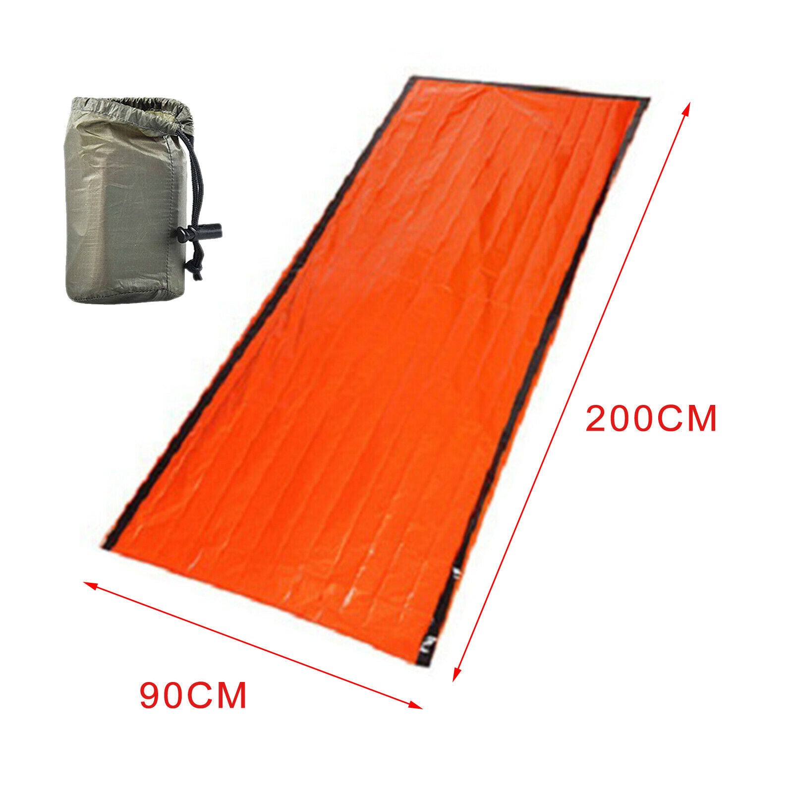 Emergency Sleeping Bag Lightweight Bivy Sack Thermal Survival Blanket for