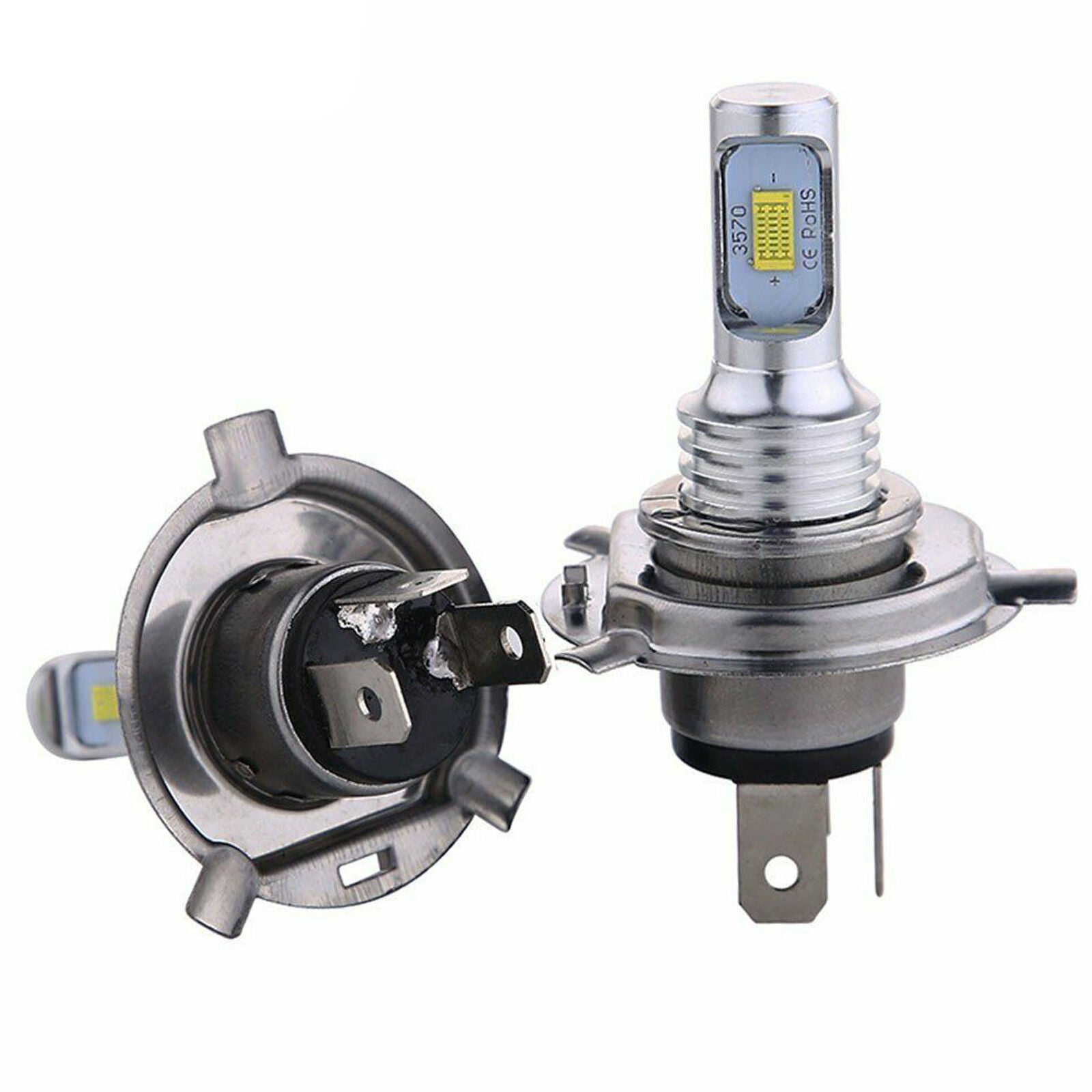 H4 LED Headlight Bulbs Kit High Low Beam 35W 4000LM Super Bright 6000K White