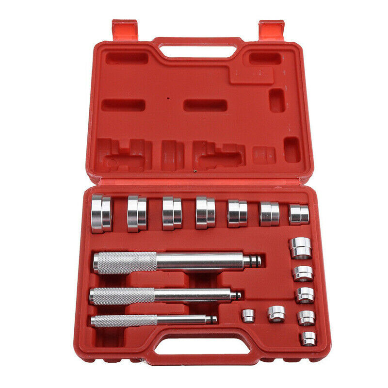 17Pcs Car Aluminium Wheel Bearing Race Seal Bush Driver Master Tool Set 10-42mm