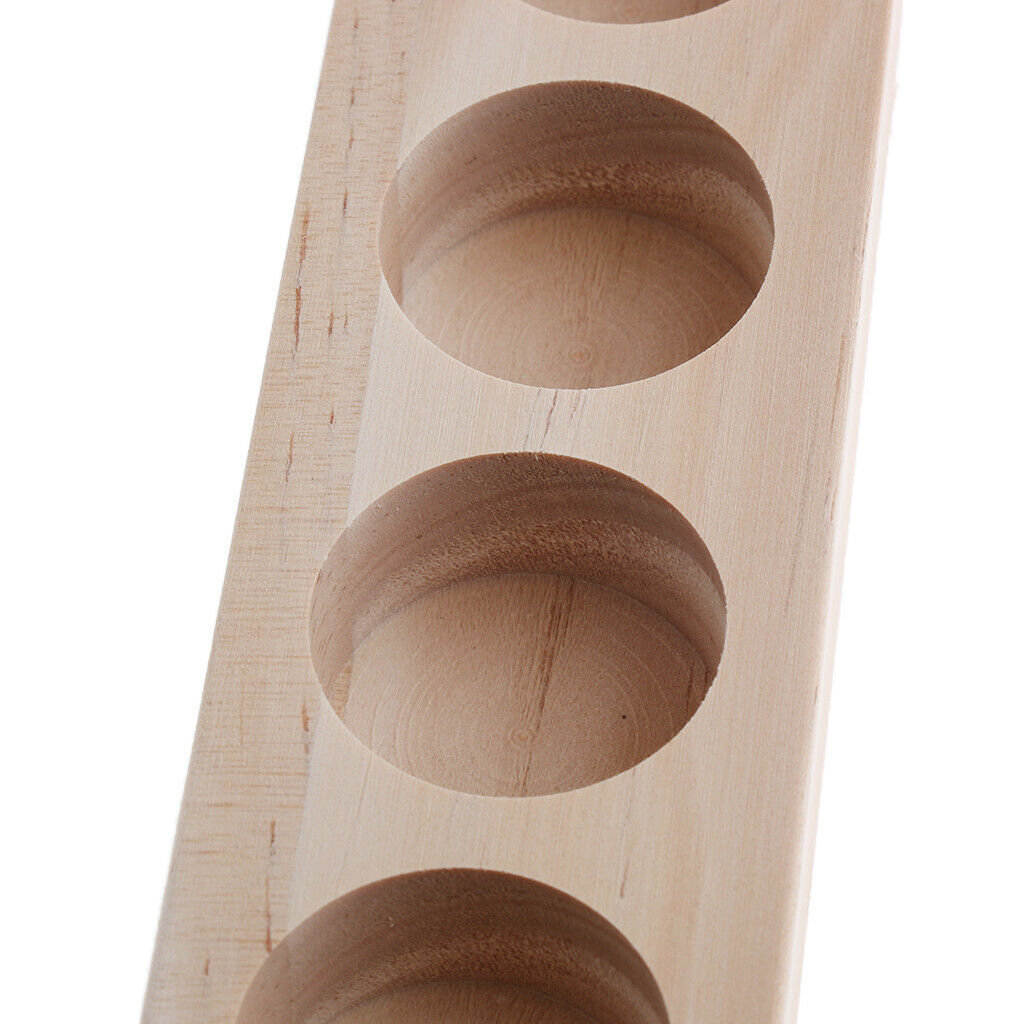 Wooden Display Organizer Holder Stand Rack fo 6Bottles Essential Oil Perfume