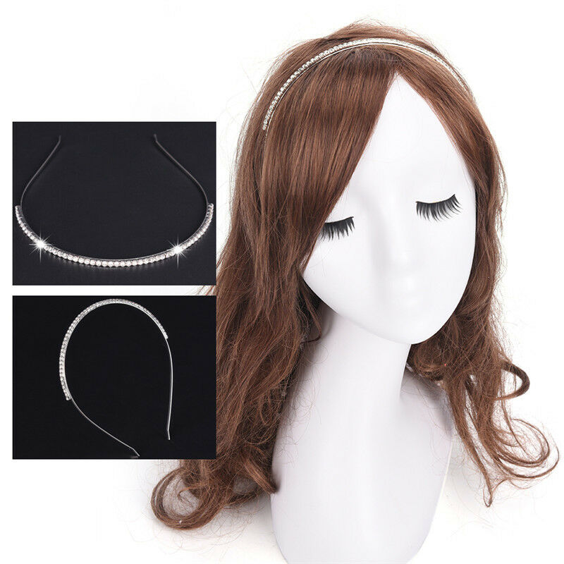 Crystal Rhinestone Headband Hairband Head Wear Elastic Brightness Accesso.l8