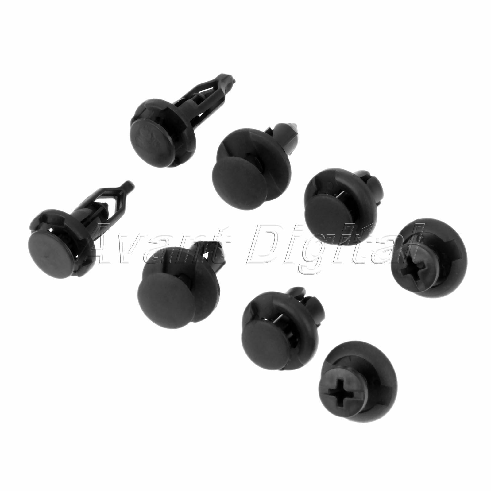40PC Plastic Rivets Push Type Clips Fasteners B17 B28 B02 C14 EACH 10PC/Set