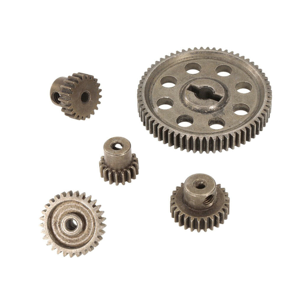 5Pcs Steel Spur Differential Main Gear Set for HSP HPI RC Buggy Car Parts