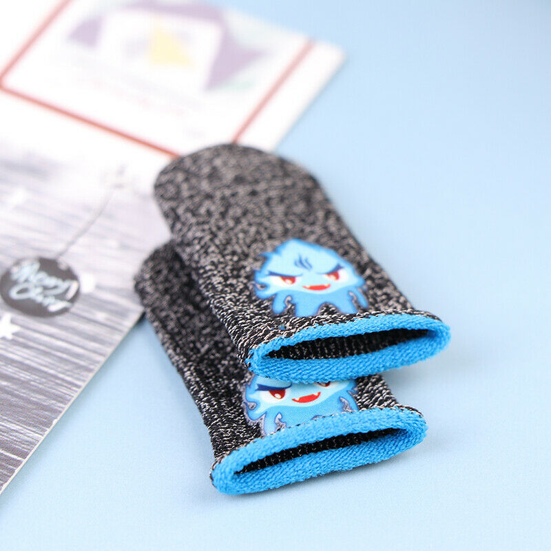1 Pair Gaming Finger Sleeve Sweatproof Fingertips Cover For Mobile Games To KX