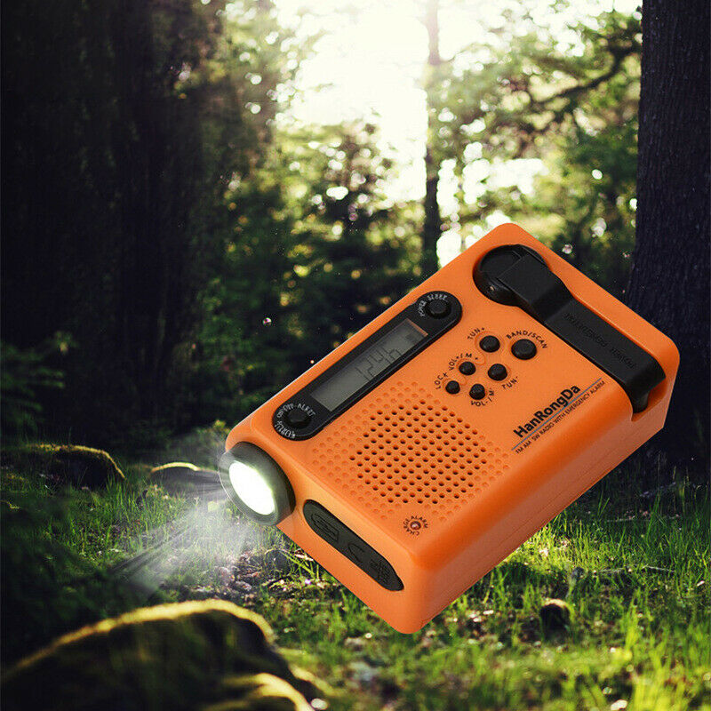 HRD-900 Solar Radio Full Band w/ Emergency Alarm Flashlight Standard Version