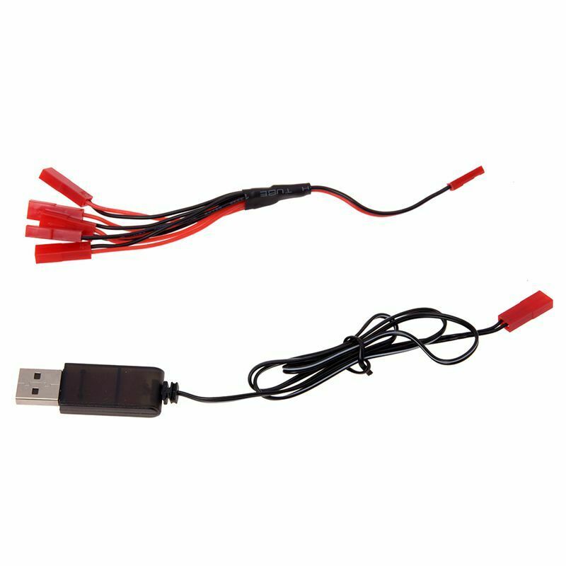 3.7V Lipo battery charger USB connector JST1~5 charging cable I2R3R3