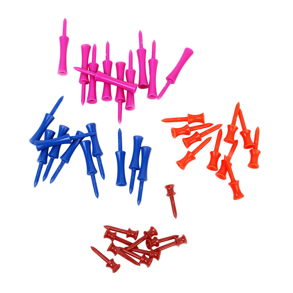 lot 40 Mixed Colors 4-SIZE Plastic  Castle Golf tees Height Control