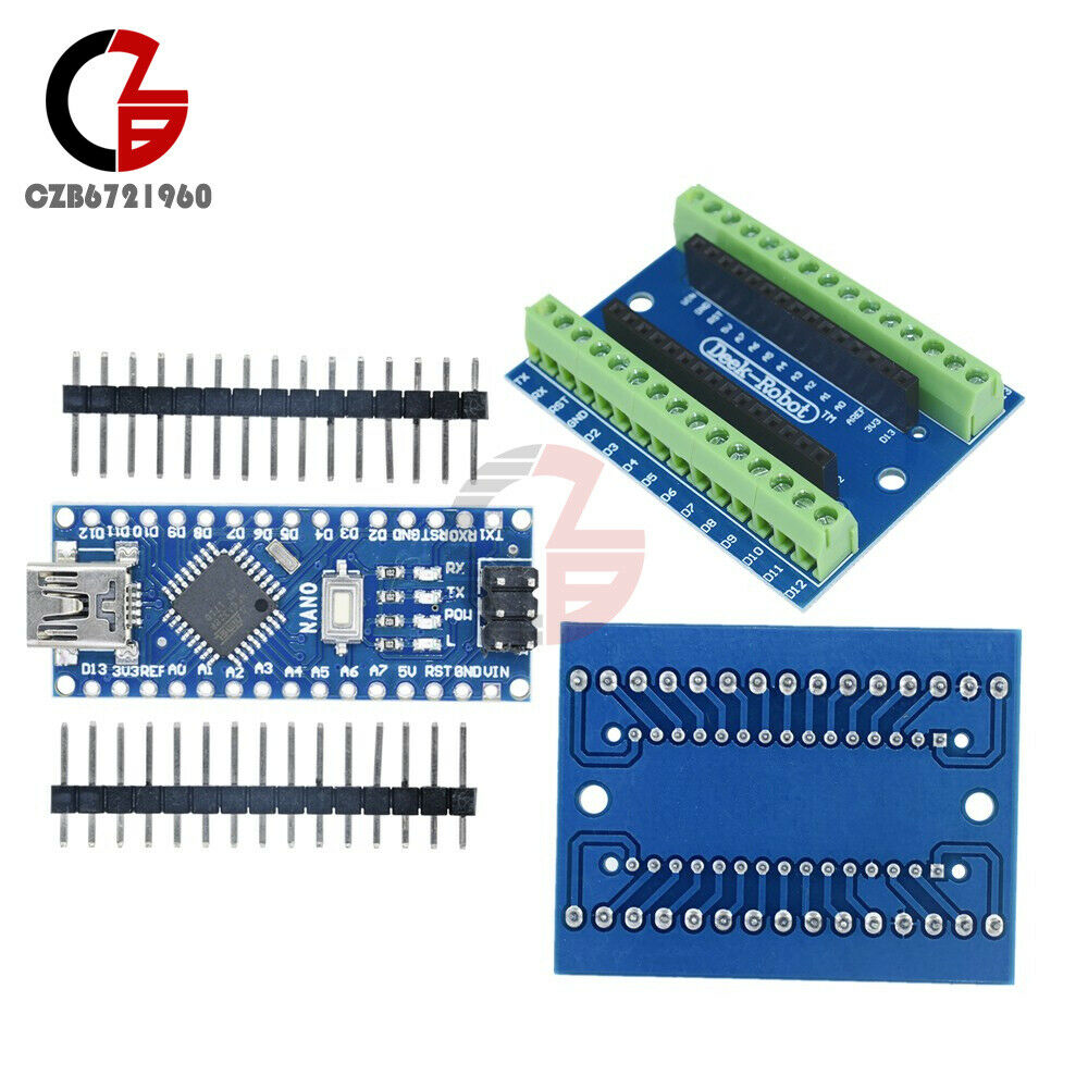 Nano Terminal Adapter + Nano 3.0 Controller CH340 USB Driver Board For Arduino