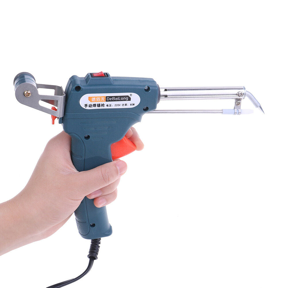 60w Electric Soldering Iron Manual Tin Gun Solder Wire Welding Repair ToolI!Y1