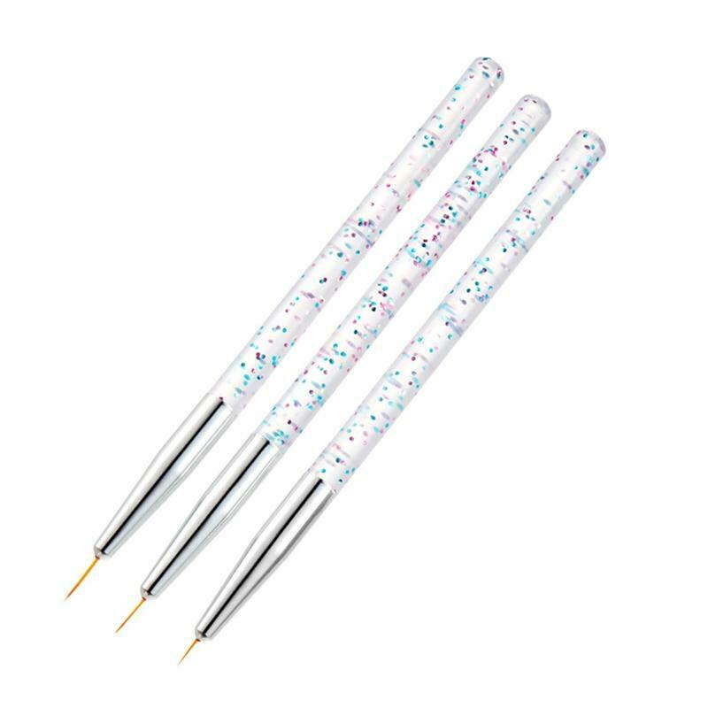 Rhinestone Carving Acrylic Nail Brush Nail Art Liner Tool Nail Polish Brush Pen