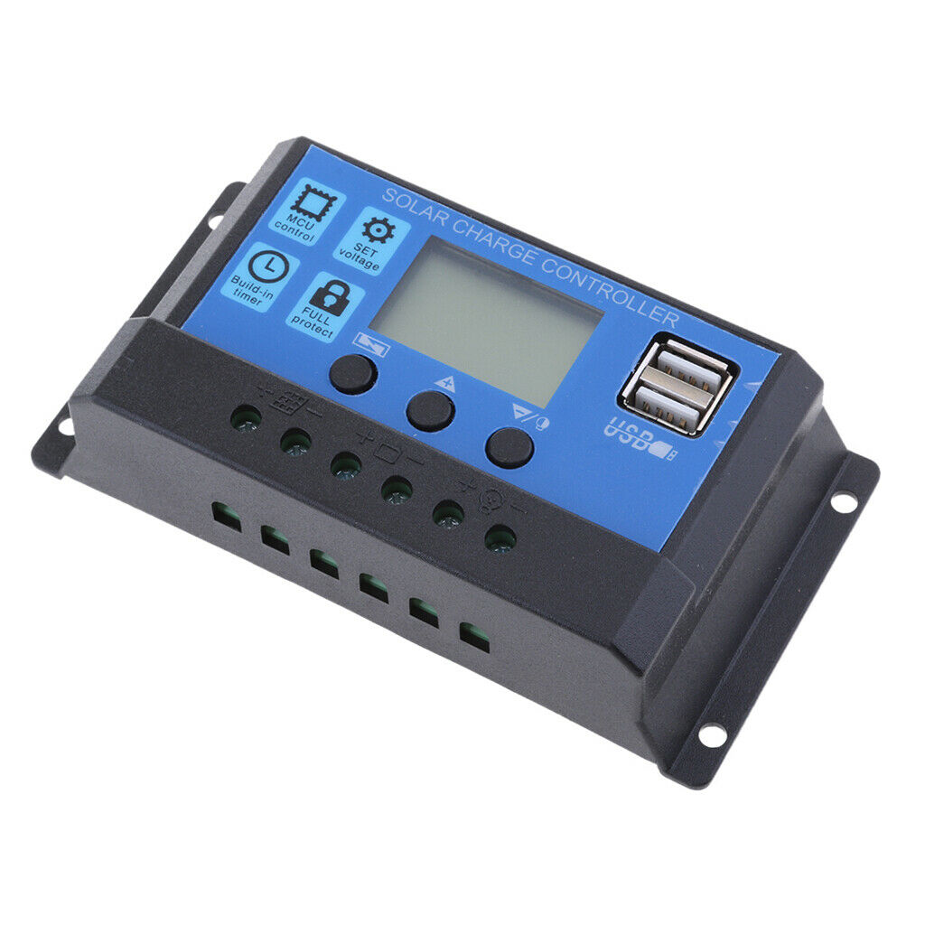 10A PWM Solar Battery Panel Charger Controller Regulator with LCD