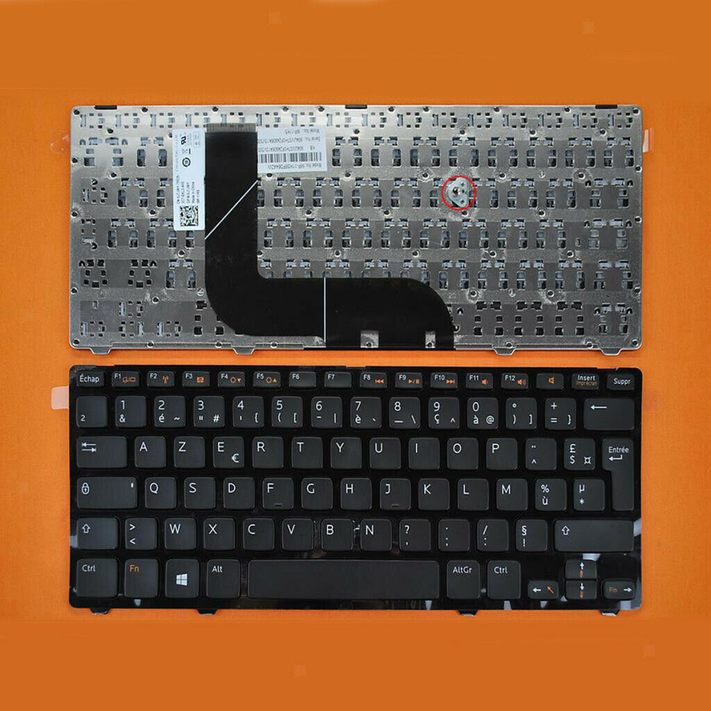 Black Plastic FR PC Laptop Keyboard w/ Frame Replace For Vostro 3360 V3360