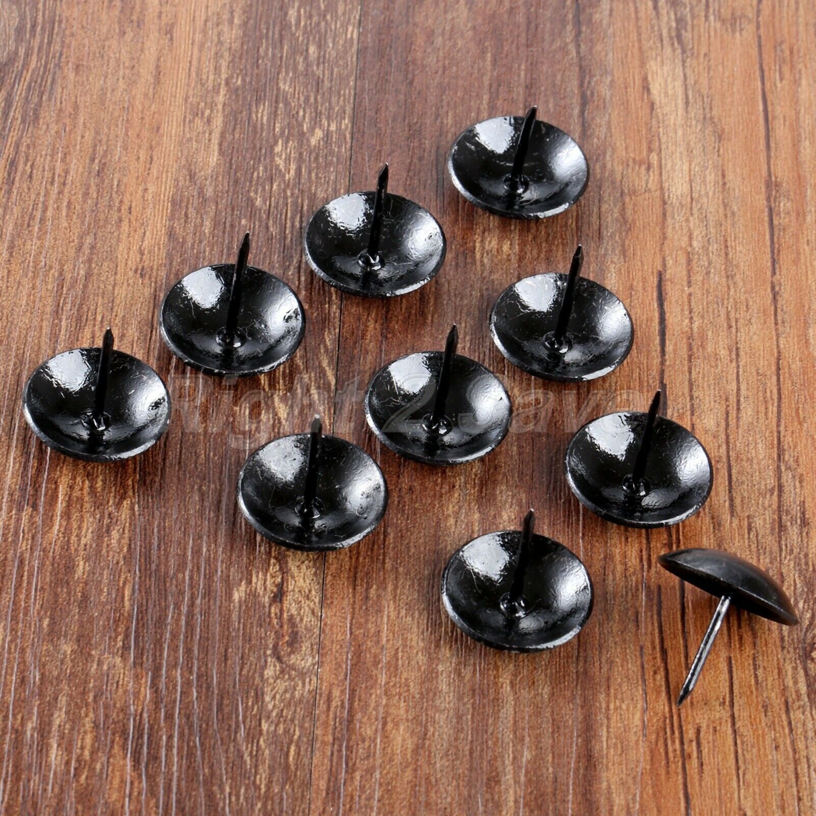10Pcs Black Upholstery Nails Sofa Tack Studs Pins Jewelry Box Furniture Hardware