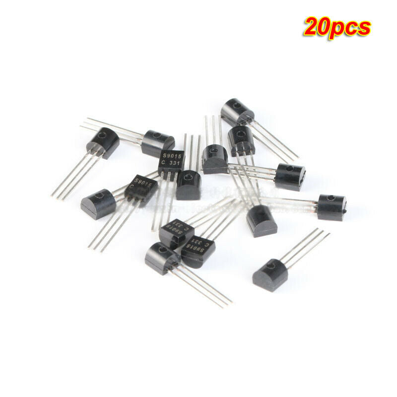 20pcs DIP Triode S9015 TO-92 PNP -45V/100mA transistor Copper feet