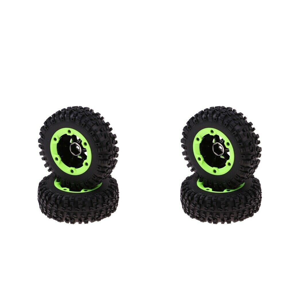 4x Wheel Rubber Tires for Wltoys 12428 1/12 RC Buggy Parts