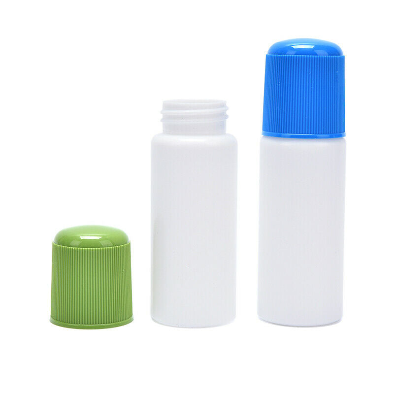50ML white medicine liquid bottle with blue sponge applicat.l8