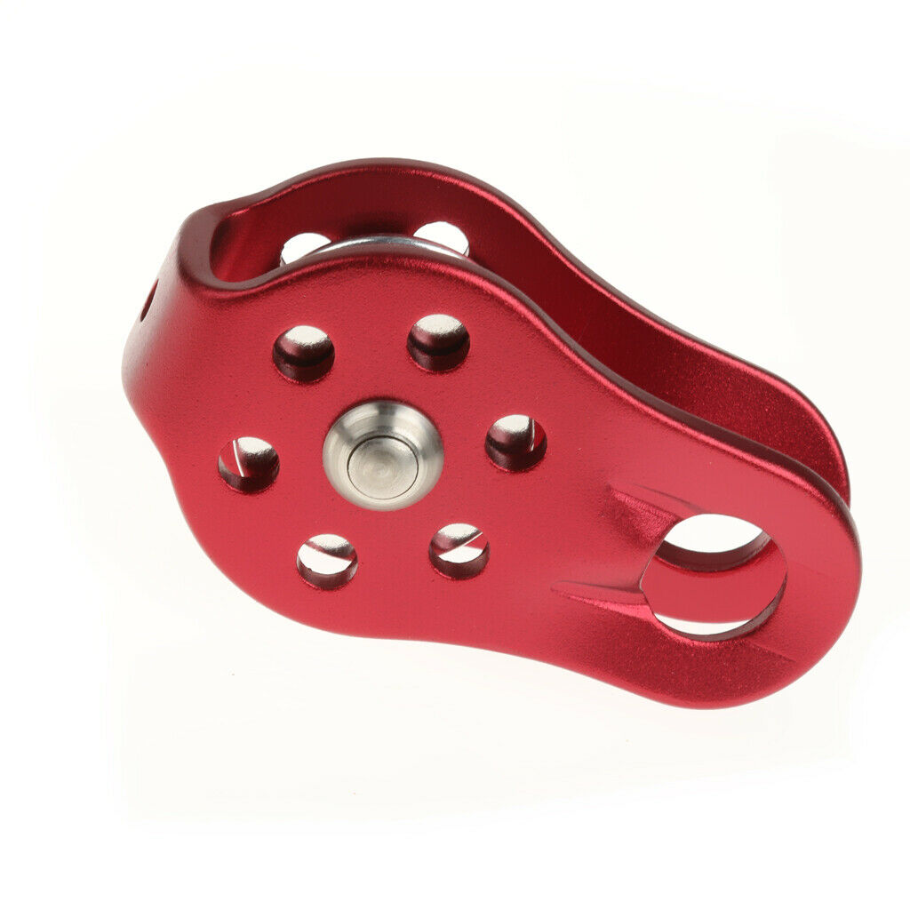 Fixed Rope Pulley for Climbing + 2 Self-locking Carabiners Outdoor Sport