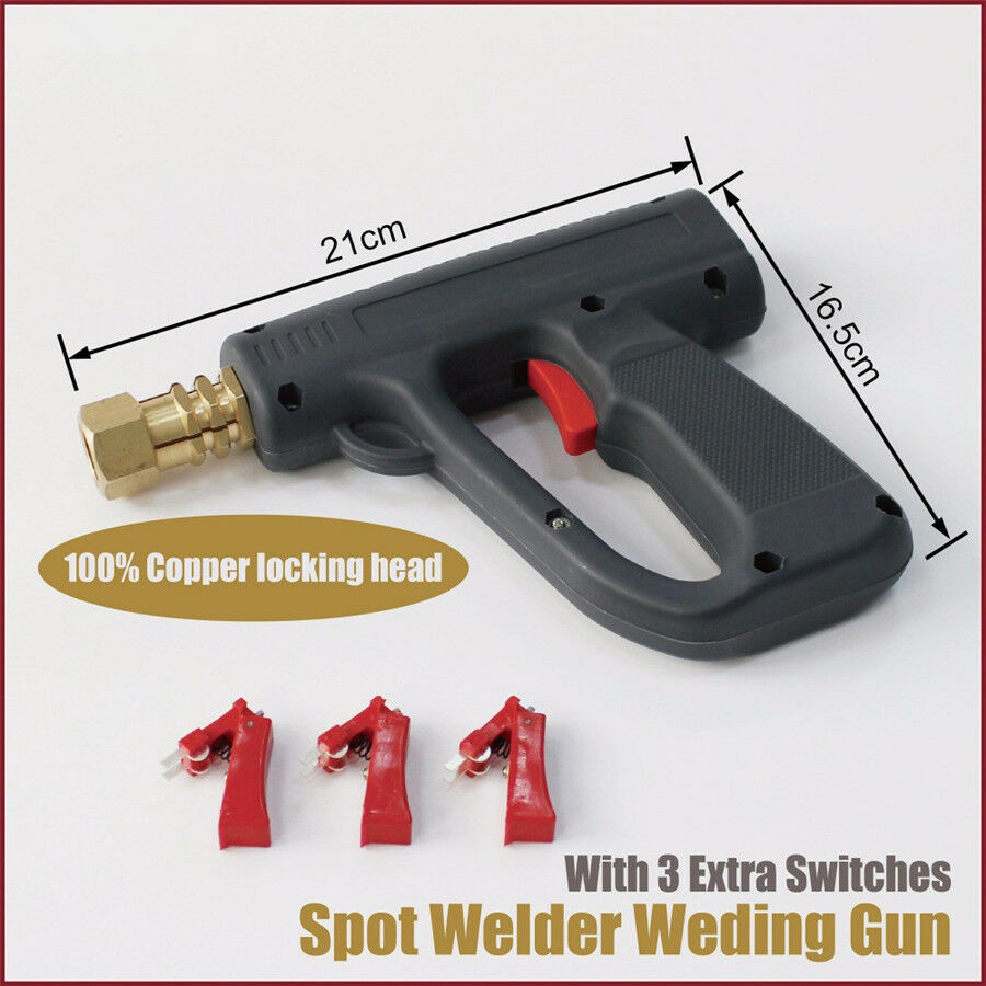 Spot Welder Welding Gun Car Body Metal Shrink Repair Tools With 3 Pcs Triggers