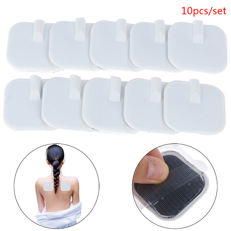 10pcs Silicone Gel Electrode Pads Tens Electrodes Digital Massager 2mm Plug Rf