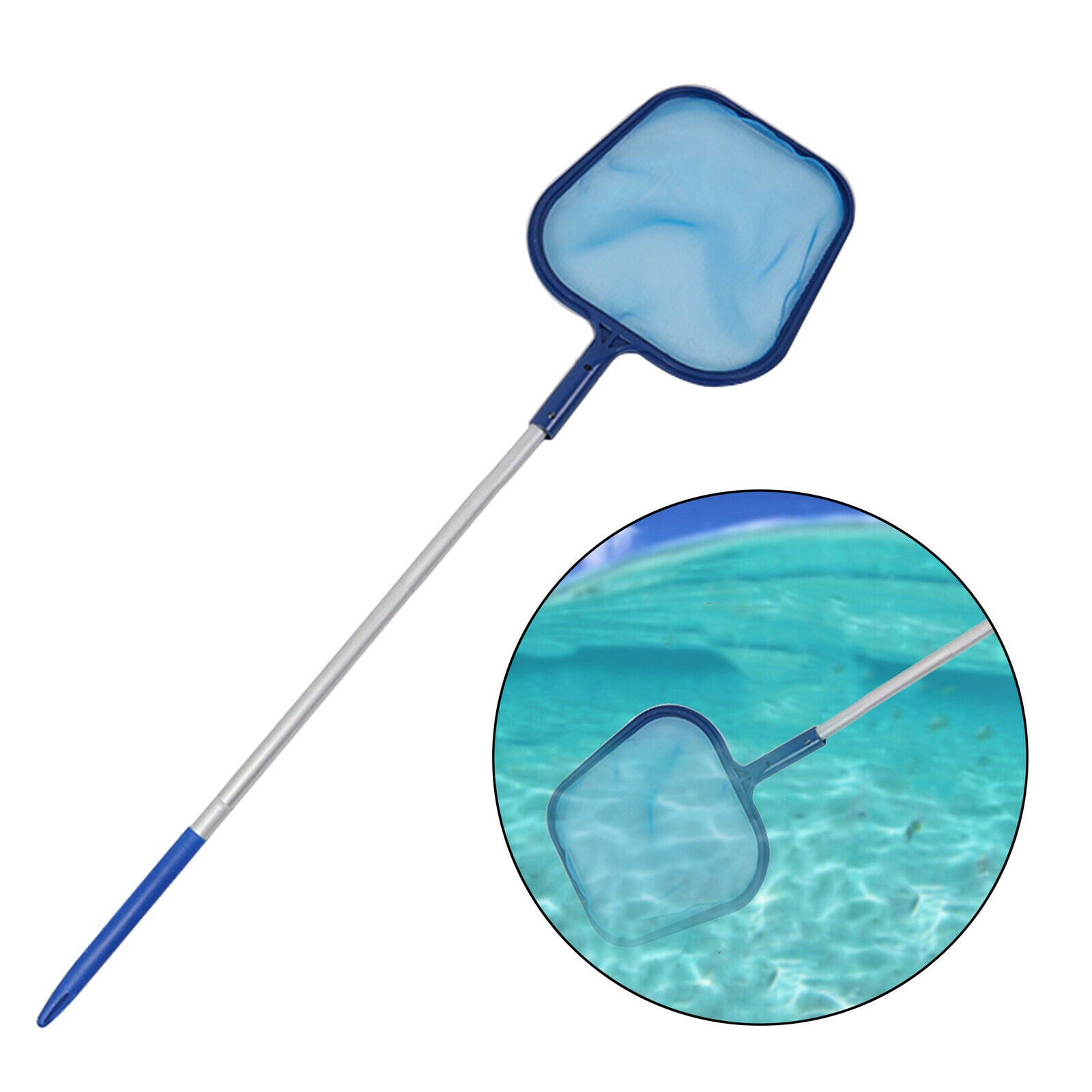162cm Pool Leaf Skimmer Net Cleaning with 5 Pole for Hot Top Removing Debris