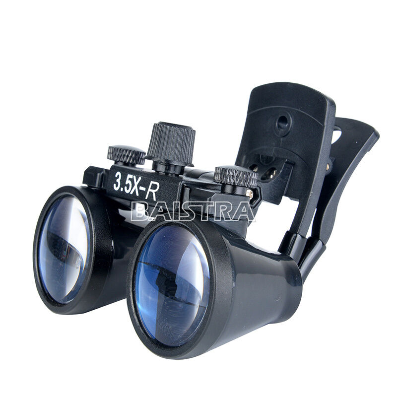 3.5X-R Dental Surgical Magnifying Loupes Binocular Glass Magnifier Clip Type