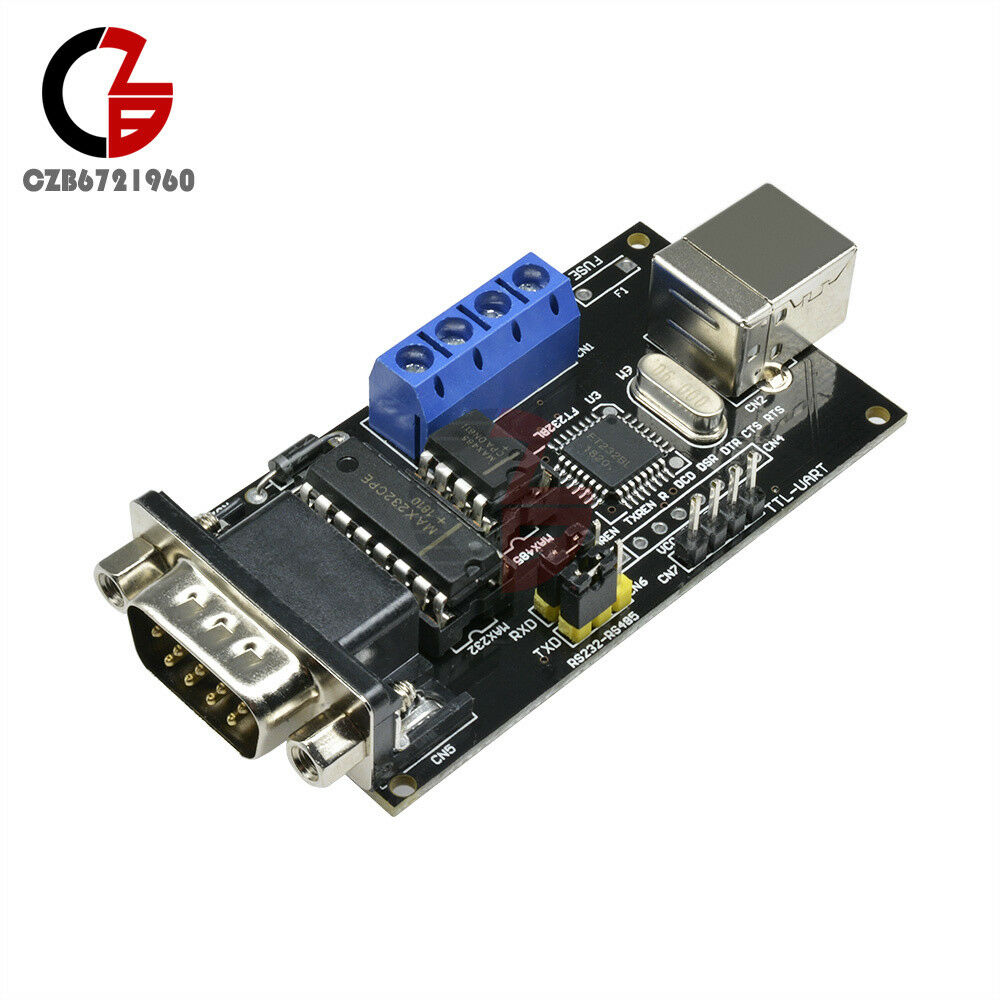 USB to Serial RS232/UART TTL/RS485 DB9 Converter Adapter Module FTDI FT232BM/BL