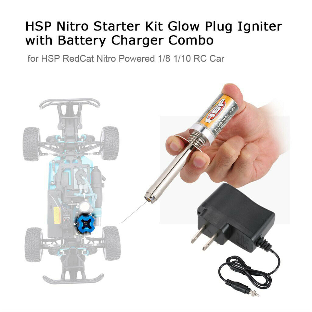 Alloy Engine Starter Igniter Fuel Filler for HSP REDCAT Nitro RC Car Accs