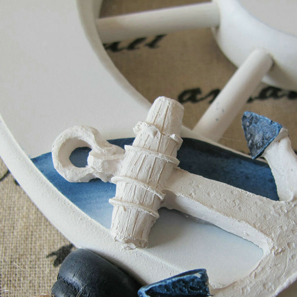12.6" Wooden Rudder Sea Beach Nautical Style Wall Ornament Hanging Decor