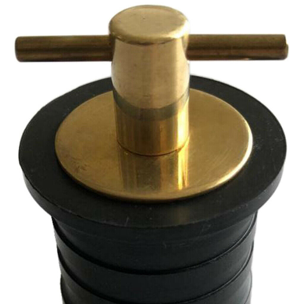 Brass 1-1 / 4 "Drain Plug Snap Handle Boat Lock Drain Plug Plumbing Installation
