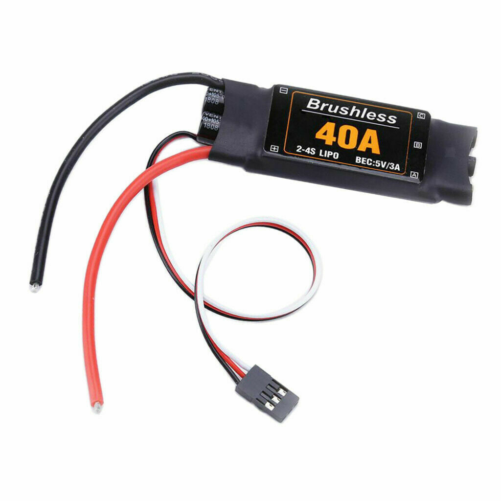 2 4S Lipo 40A Brushless ESC Speed Controller BEC 5V 3A with UBEC for drone