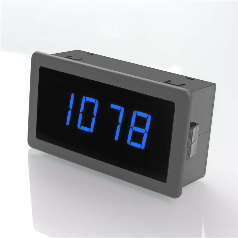 4 Blue Digital LED Tachometer RPM + Hall Proximity Switch Sensor NPN 60 x 10mm