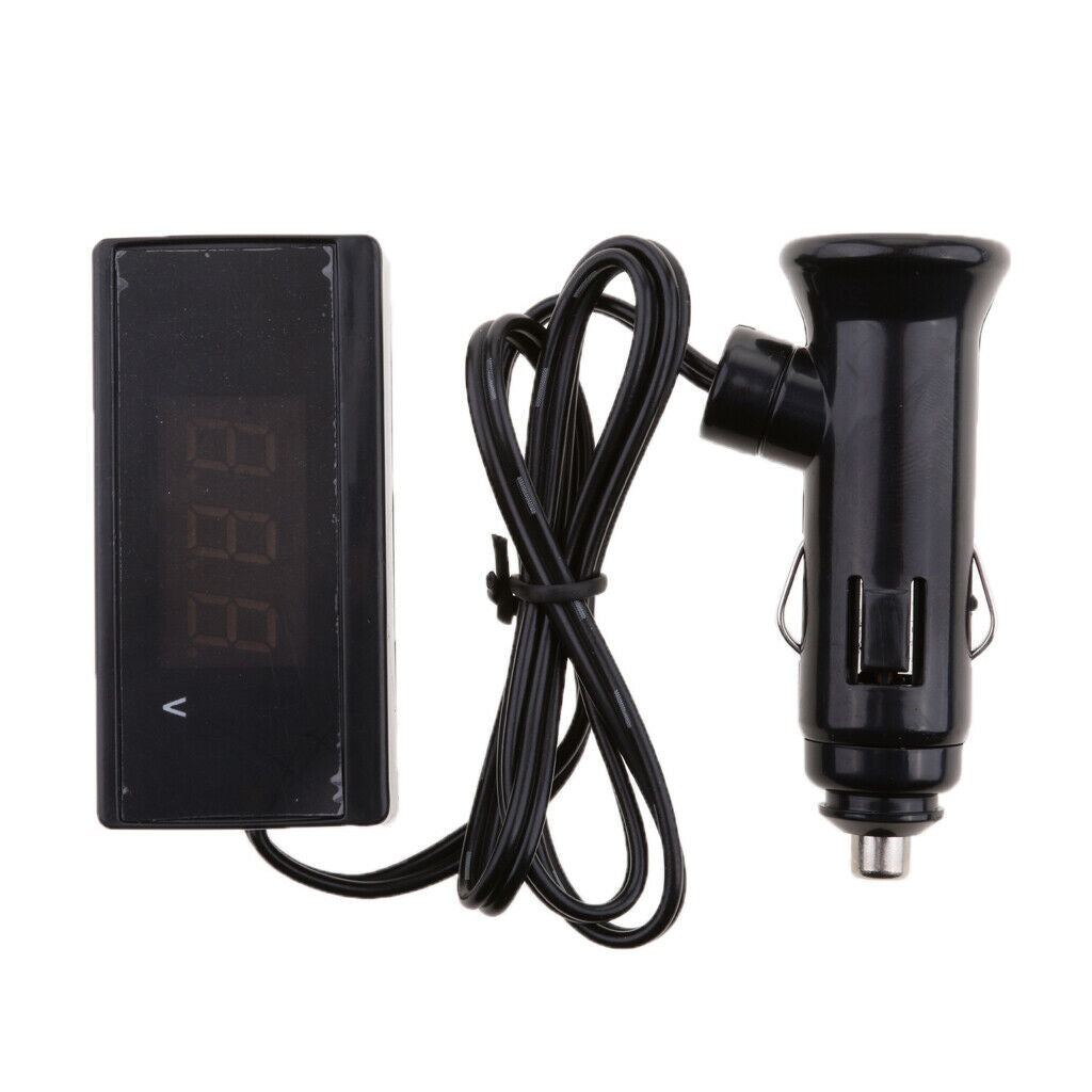 1 piece LED digital car volt meter DC 12V or DC 24V