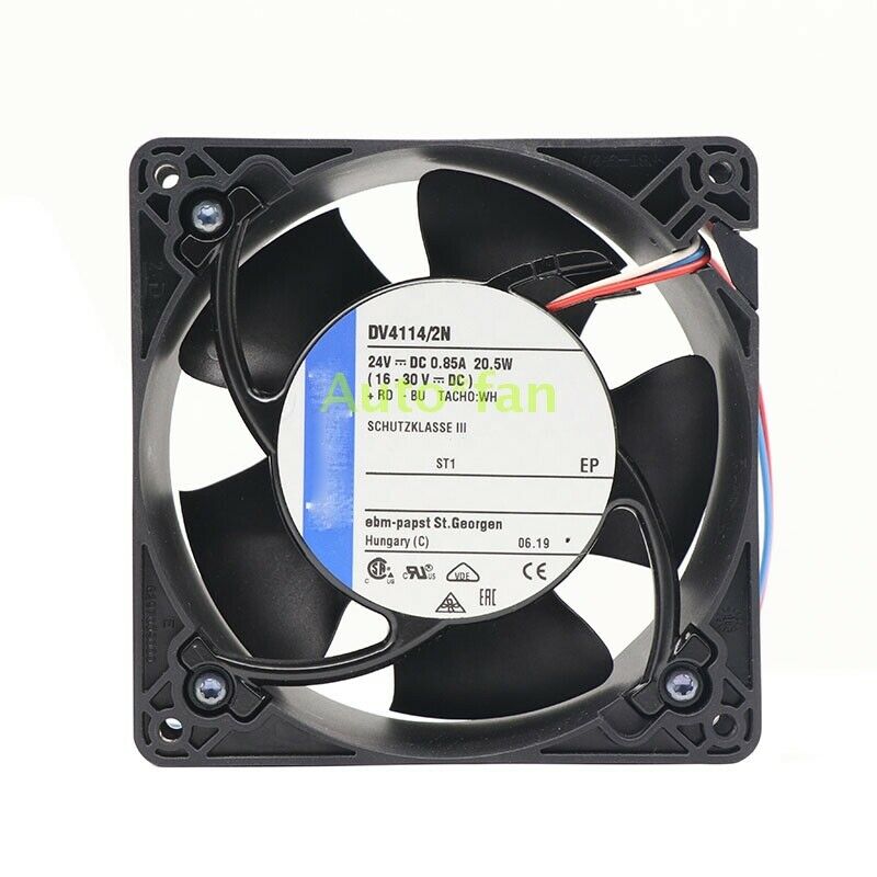 DV4114/2N DC24V 0.85A 20.5W Inverter Cooling Fan 12038 3 Pin