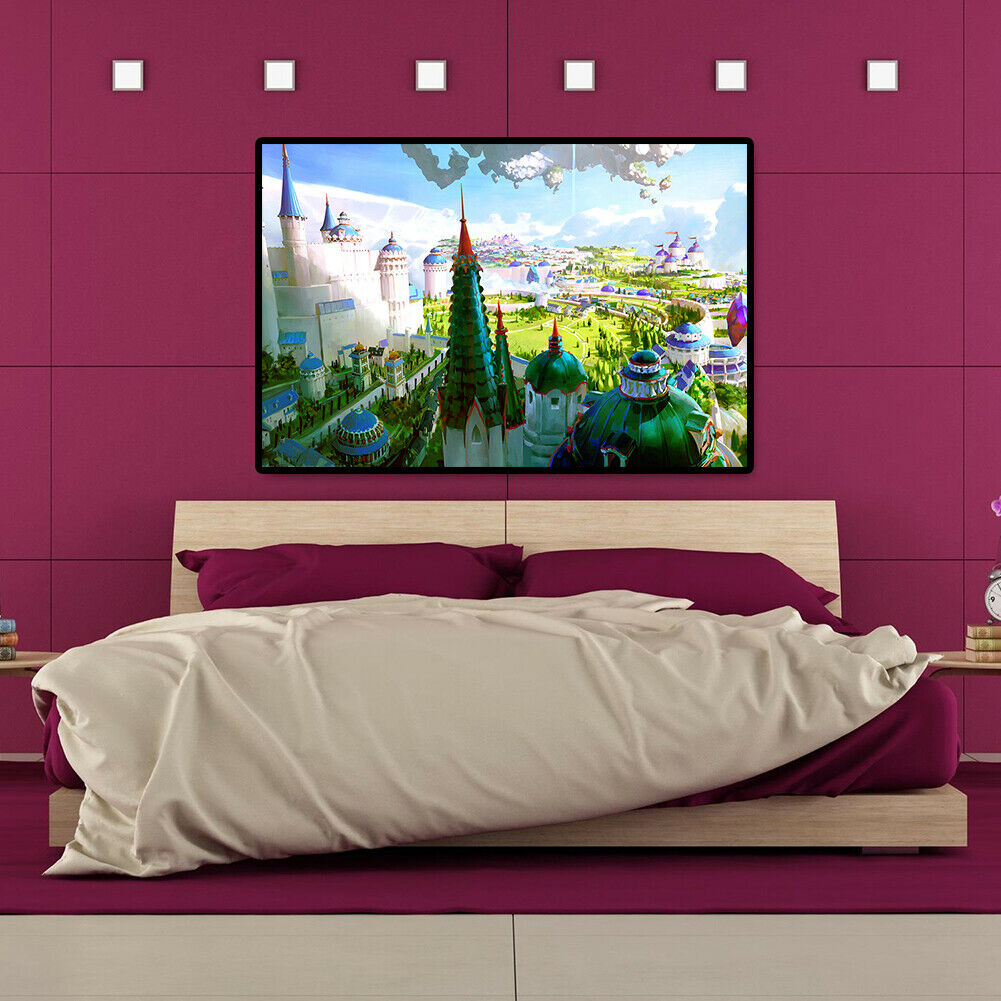 1000pcs DIY Paper Jigsaw Floating Castle Puzzle Assembling Picture Decor @