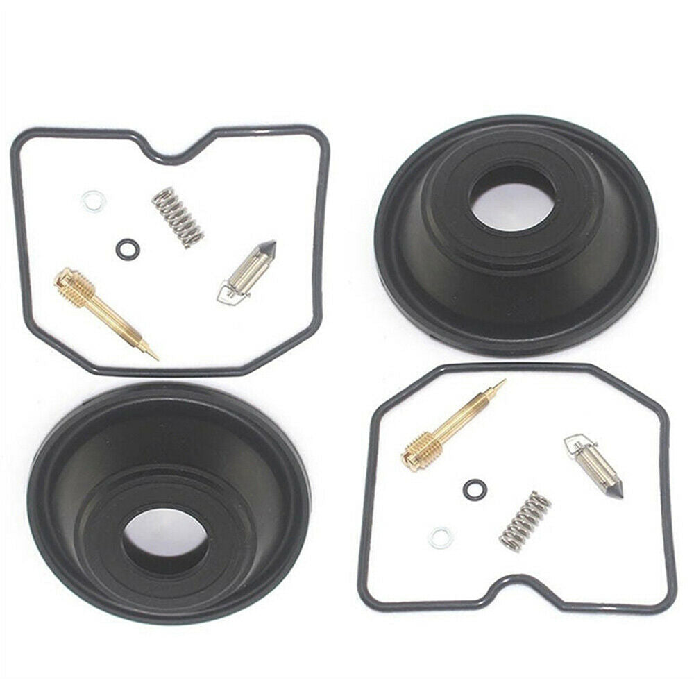 2x Carburetor Repair Kits w/ Vacuum Membranes For Kawasaki ZZR/EX/GPX 250 EX250H