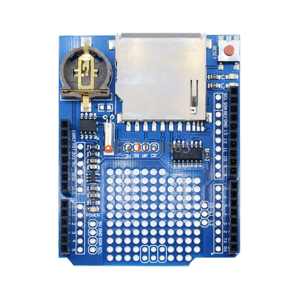 2PCS Data Logger DS1307 Logging Data Recorder Shield for Arduino UNO SD Card