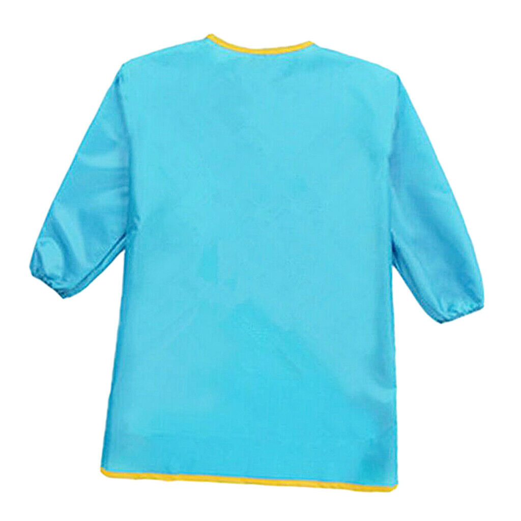 Kid Apron Waterproof Smock Long Sleeve Children Apron Cooking Painting Bib S