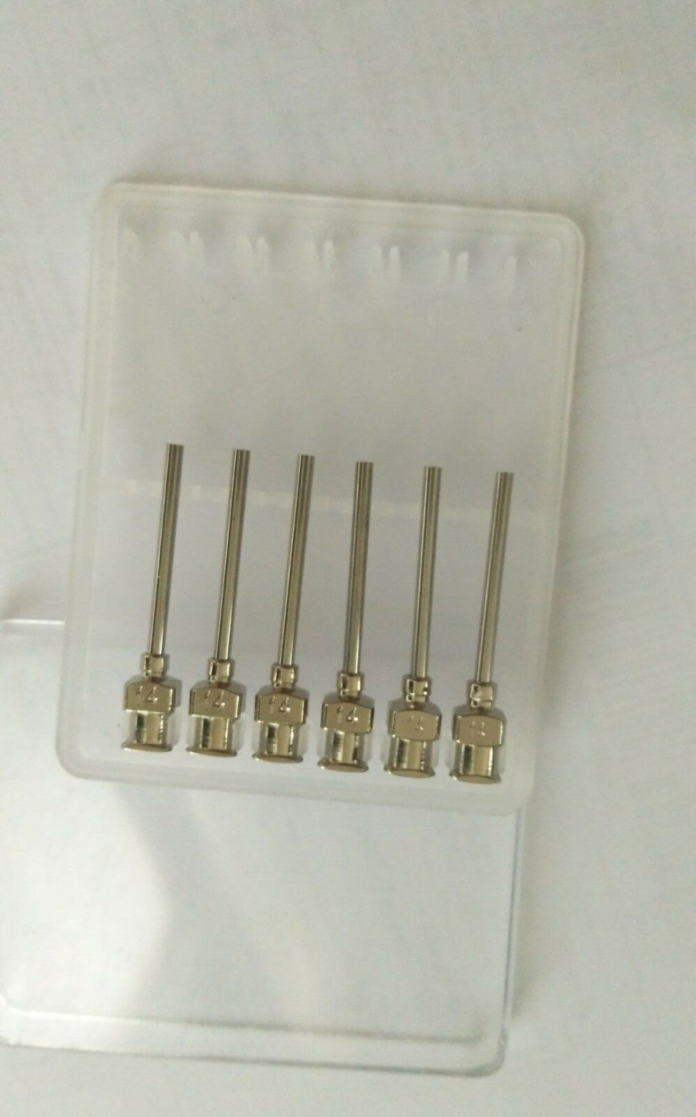 StaInless Steel Lock DisPensing Needle Tip, 14 Gauge, (Pack of 6) AD