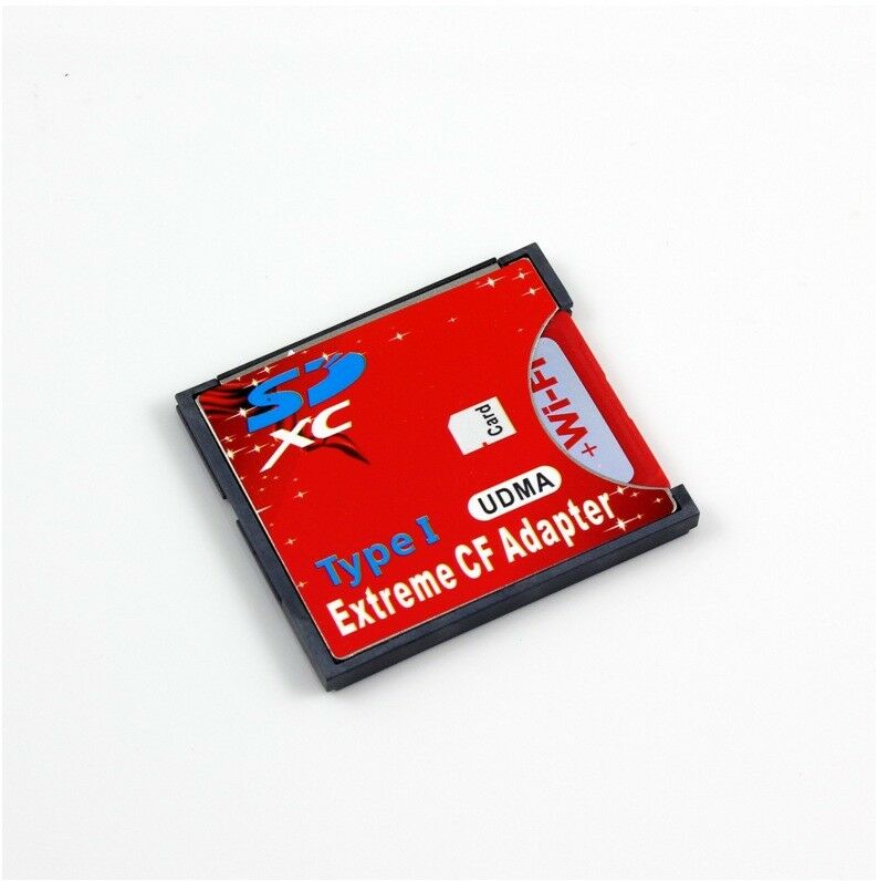 Speed SDXC SDHC SD to CF Compact Flash Memory Card Reader Adapter Type I High