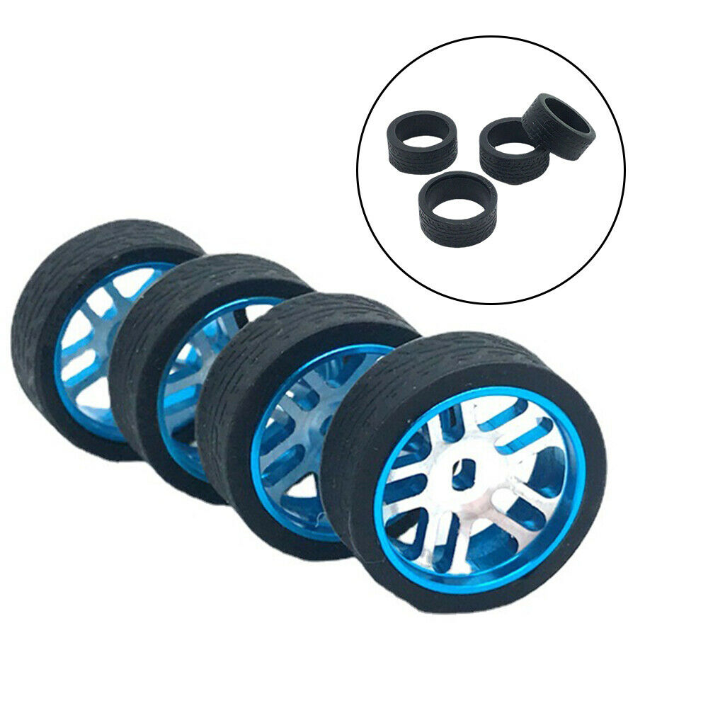 Rubber Tires for WLtoys K969 K989 K999 1/28 Scale Racing Car Upgrade Parts
